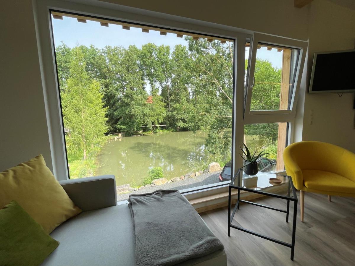 Ferienwohnung Panorama Teichblick Heldritt Dış mekan fotoğraf